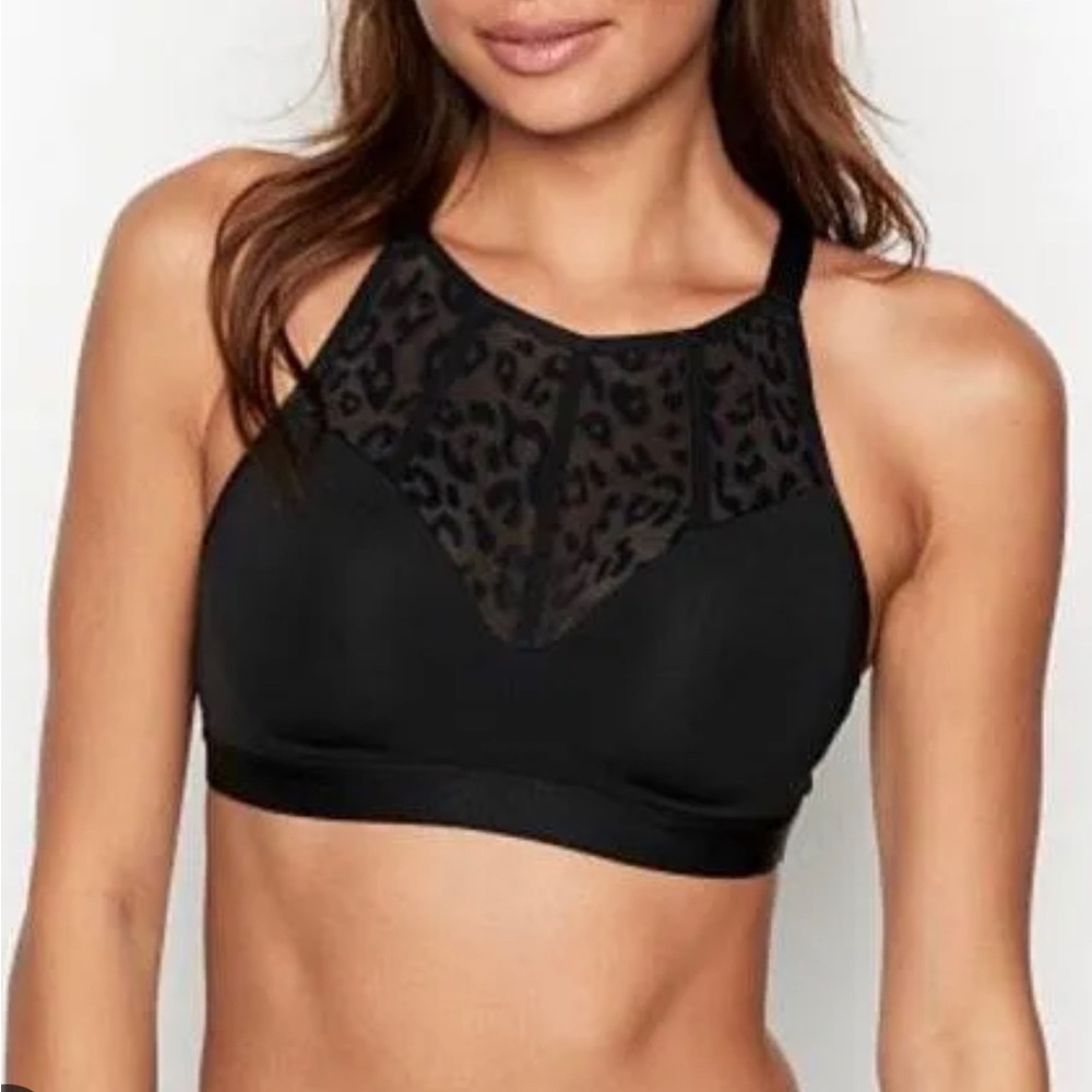 Victoria’s Secret Leopard High Neck Bra Size S